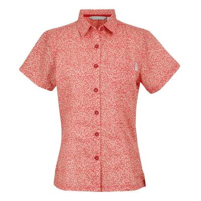 Womens/Ladies Mindano VIII Leaf Print Short-Sleeved Shirt