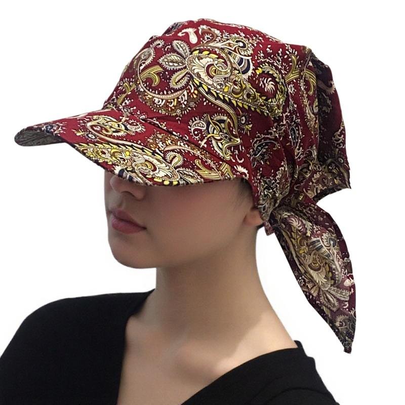 Niche Design Fashionable Sunshade Headscarf Hat Men's and Women's Caps Spring and Summer Shopping Camping Anti-sun Hat
