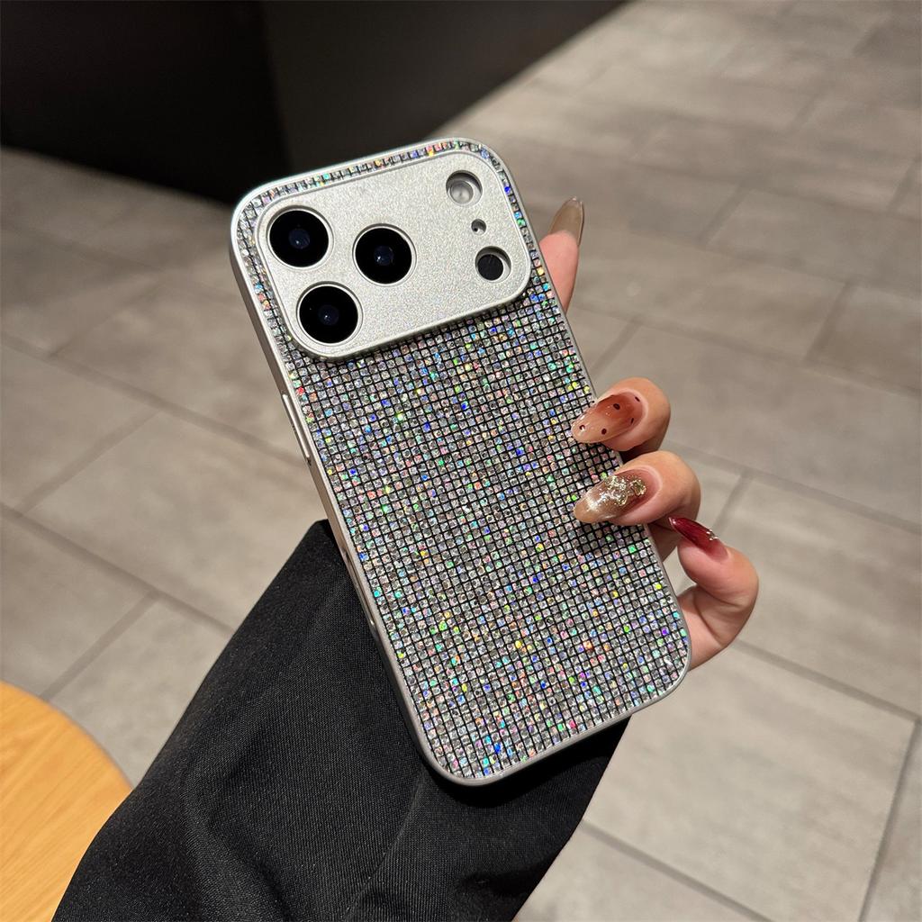 Carcasă Estetică cu Paiete Cer Înstelat și Diamante pentru iPhone 17 Air 16 E 15 14 Plus 13 12 11 Pro X R S Max Husa Strălucitoare cu Strass