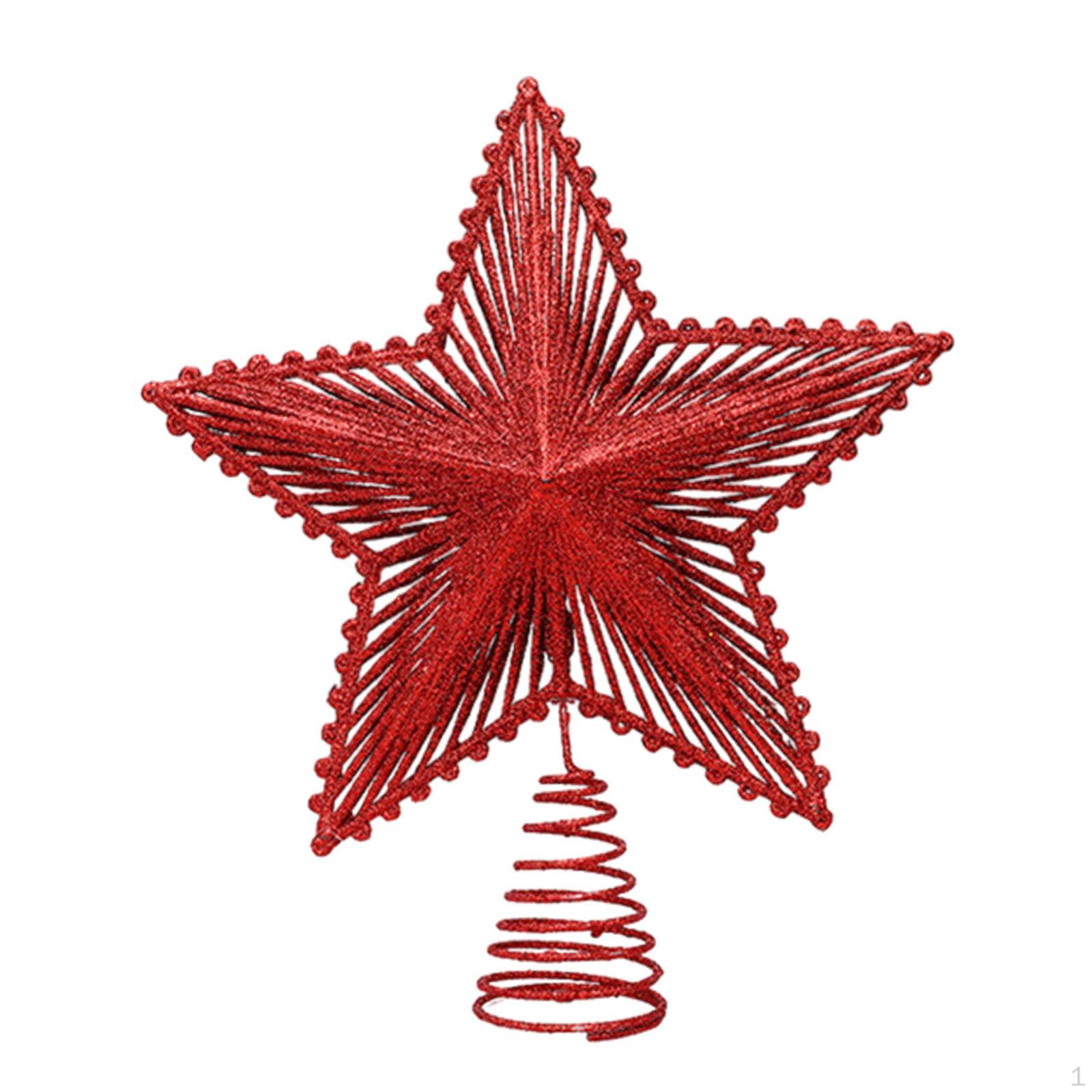 

Рождественская звезда-елка Топпер для верхних подвесных украшений красный