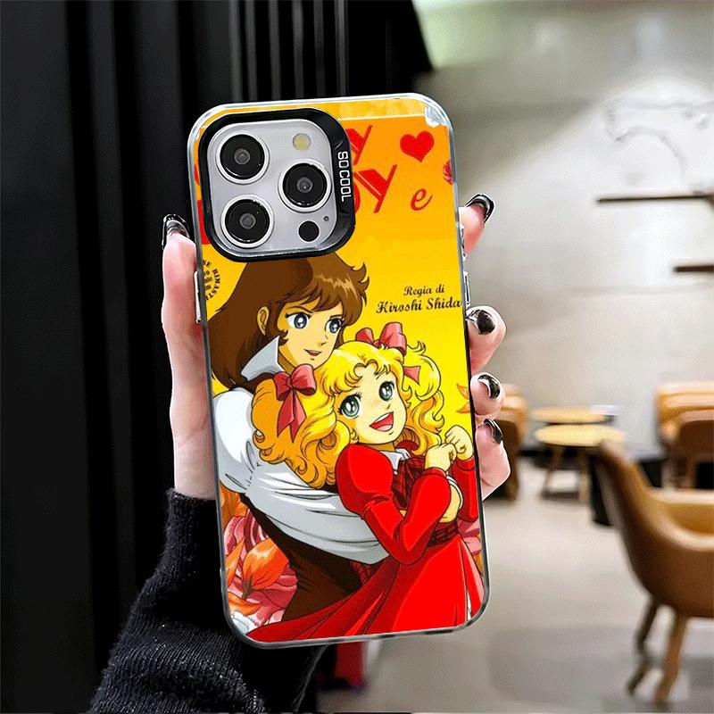 Candy 90s Cartoon Shockproof Phone Case for iPhone 17 Air 16 16E 15 Pro Max 14 Plus 13 Mini 12 Back Cover Anti Fall Fundas
