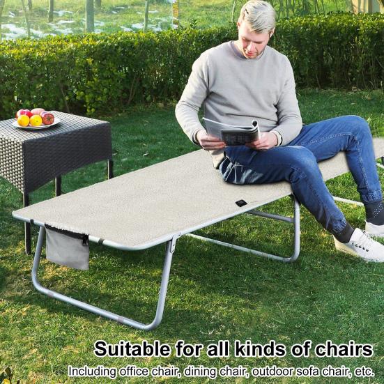 

Подушка для кресла с электроподогревом, 3 уровня регулировки температуры, толстый флис, защита от перегрева, карман для электропитания, подушка для кресла-качалки белый