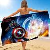 1Pc Captain America Shield Beach Towel Quick Dry Multiuse For Beach Pool Gym Yoga Home Travel Christmas Halloween Xmas Gift S1210