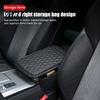 Faux Leather Center Console Pad Car Cover, Armrest Cover for Car, Interior Protection Accessories Universal Middle Cushion with Side Storage Pockets