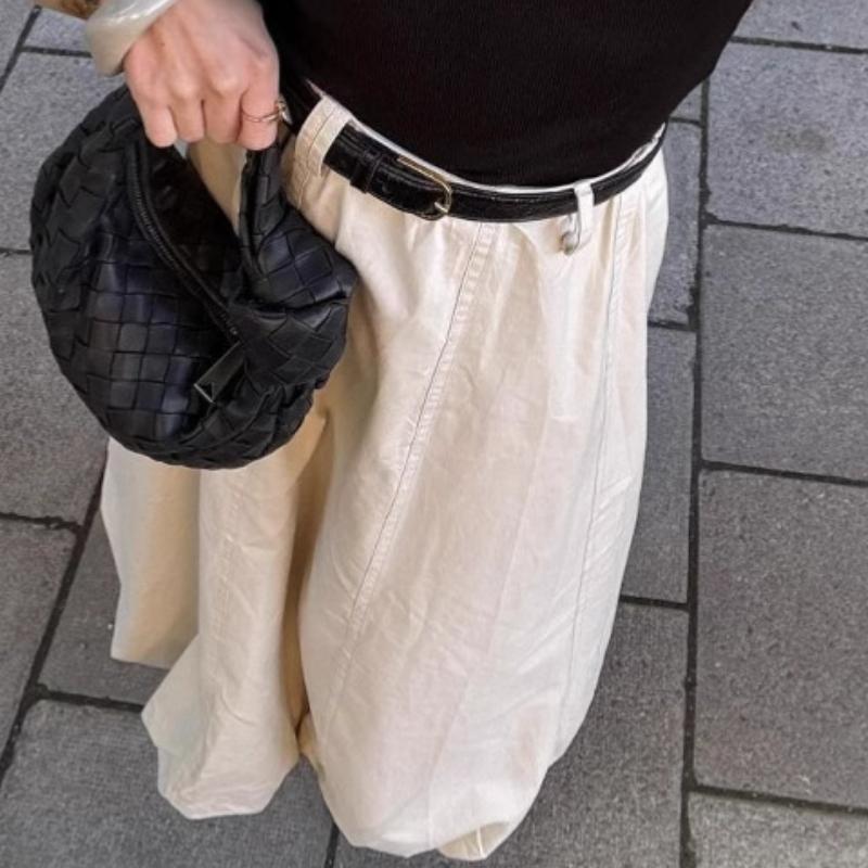 INS French Style Simple Fashion Street Style Half Skirt Women's Puffy Flower Bud Skirt Spring Autumn New Style