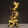 Chinese Style Brass Zodiac Horse Double Horse Ornaments Crafts Home Living Room Decoration Office Desktop Decoration