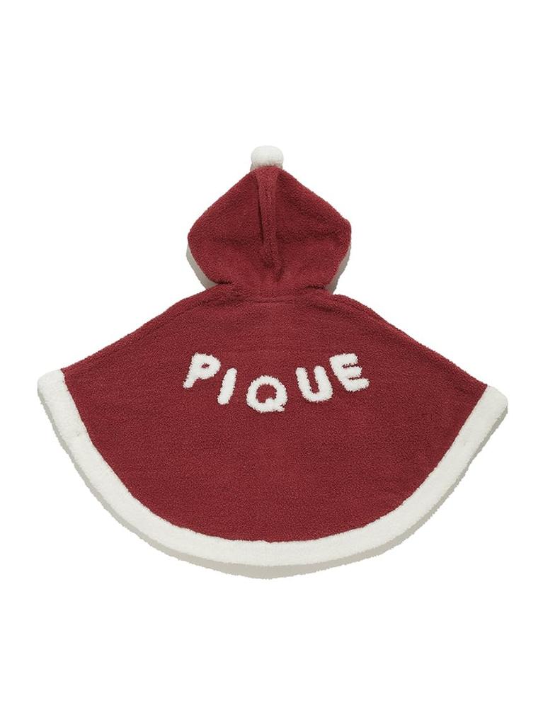 Gelato Pique Holiday Baby Baby Moco Red Poncho, PBNT245439,