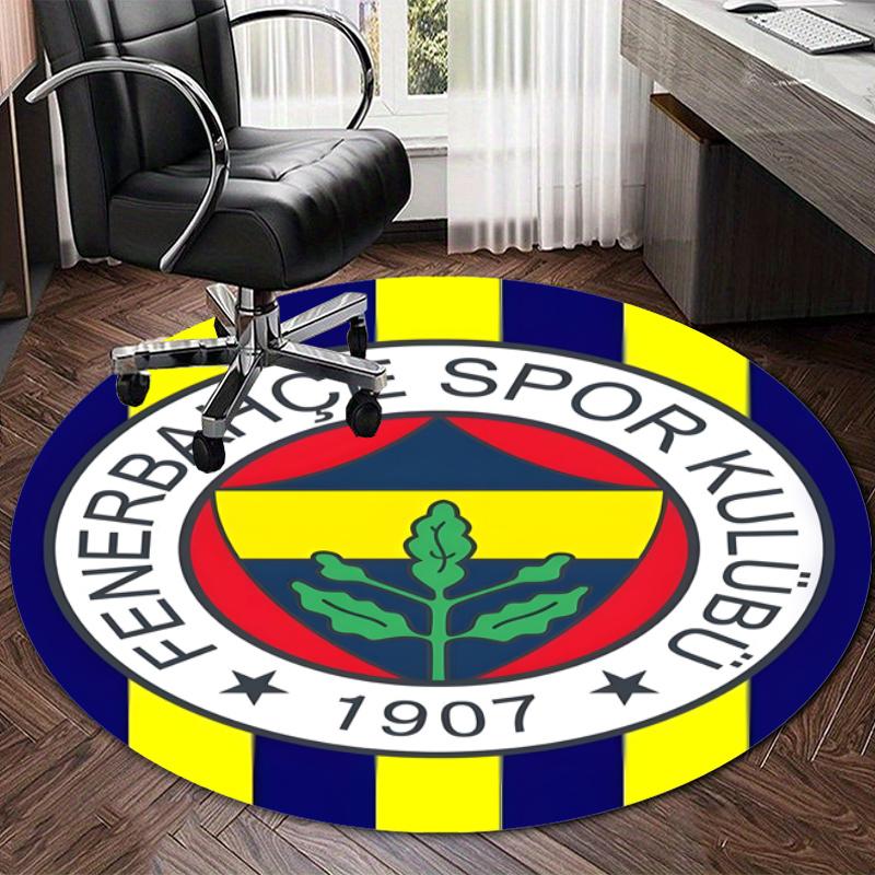 Personalized Fenerbahçe Spor Kulübü Round Chair Office Rug - Perfect for Mat, Office Chair & More - Ideal Gift for Birthdays and Holidays