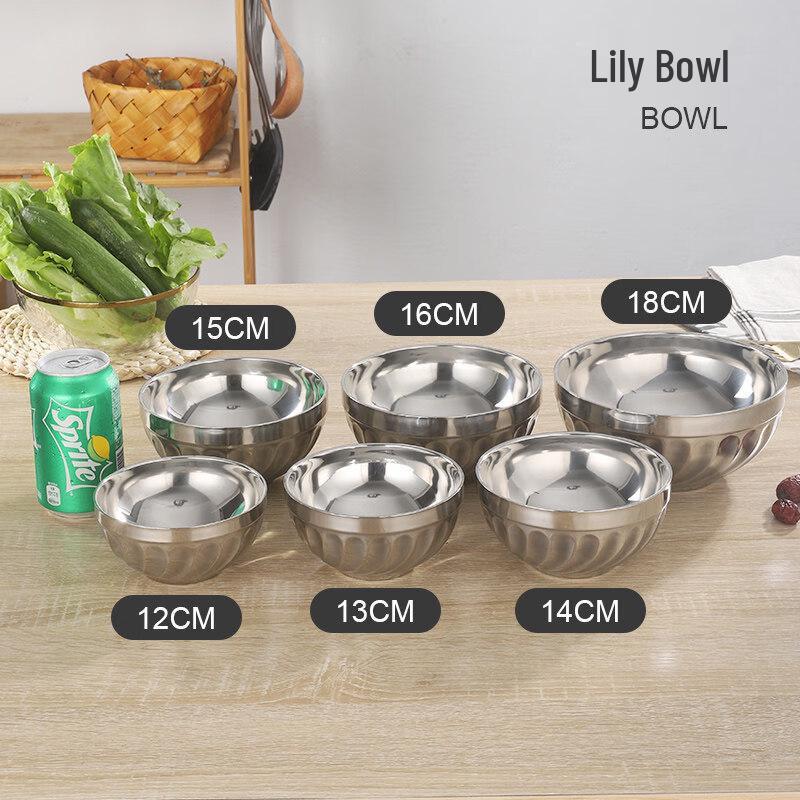 Double-Layer Anti-Scald Stainless Steel Canteen Bowl
