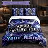 Sex Pistols Individuelles Namens-Text Bettwäscheset, 1 Bettbezug & 2 Kissenbezüge Personalisierte Schlafzimmer-Geschenk