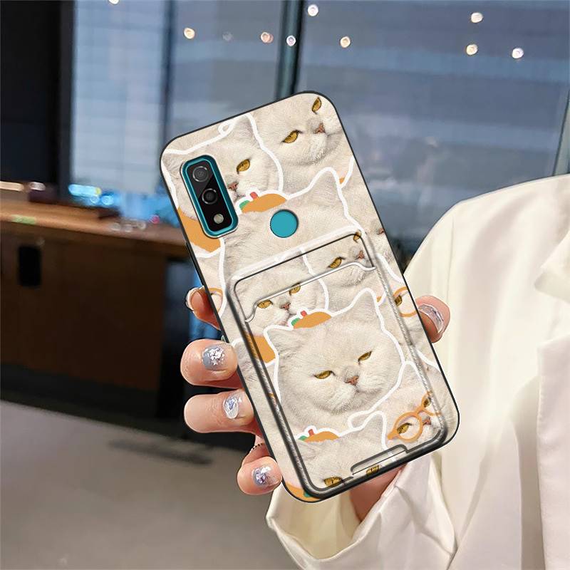 Silicone Waterproof Phone Case For Fujitsu F-51B/Arrows We Card Bag Cartoon Soft Case Anti-dust Back Cover Graffiti Cute