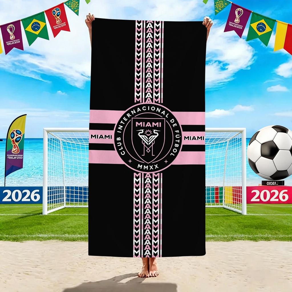 World Cup Beach Towels, Us-Canada-Mexico Football Team Microfiber Quick-Drying Absorbent Bath Towels, Sports Towels