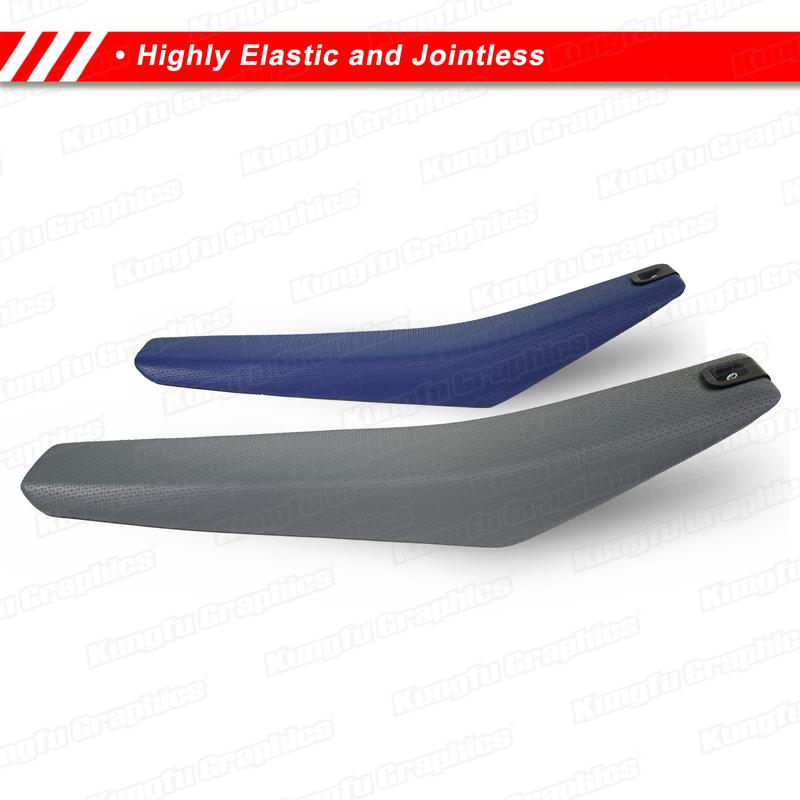 Dirt Bike Seat Cover Rubber for Husqvarna 2023-2024 TC FC TX FX 125 250 350 450 / 2024 TE FE 150 250 300 350 450 501, Blue Grey