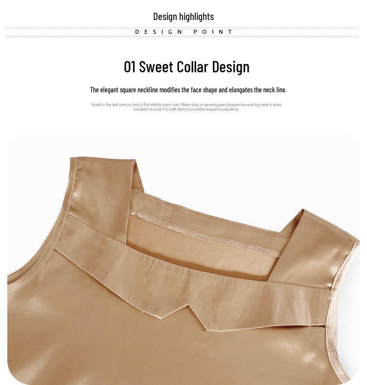 Plus Size Satin Camisole - New Summer Style Sleeveless Outerwear & Innerwear Top for Women