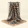 90x90cm Leopard Print Square Scarf Women's Hijab Head Wrap Scarf Shawl Neck Kerchief Head Bands Foulard Female Scarfs