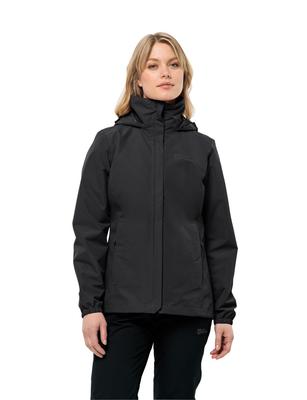 Mountain Parka 1111202 STORMY POINT 2L JKT W Black [Jack Wolfskin] Women's Water-Repellent (TEXASHIELD CORE Windproof) [ / ] High-performance