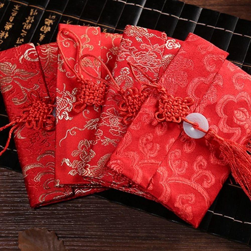 Best Wishes Wedding Birthday Party Gift 2022 New Year Money Bags Red Envelope Red Packets HongBao