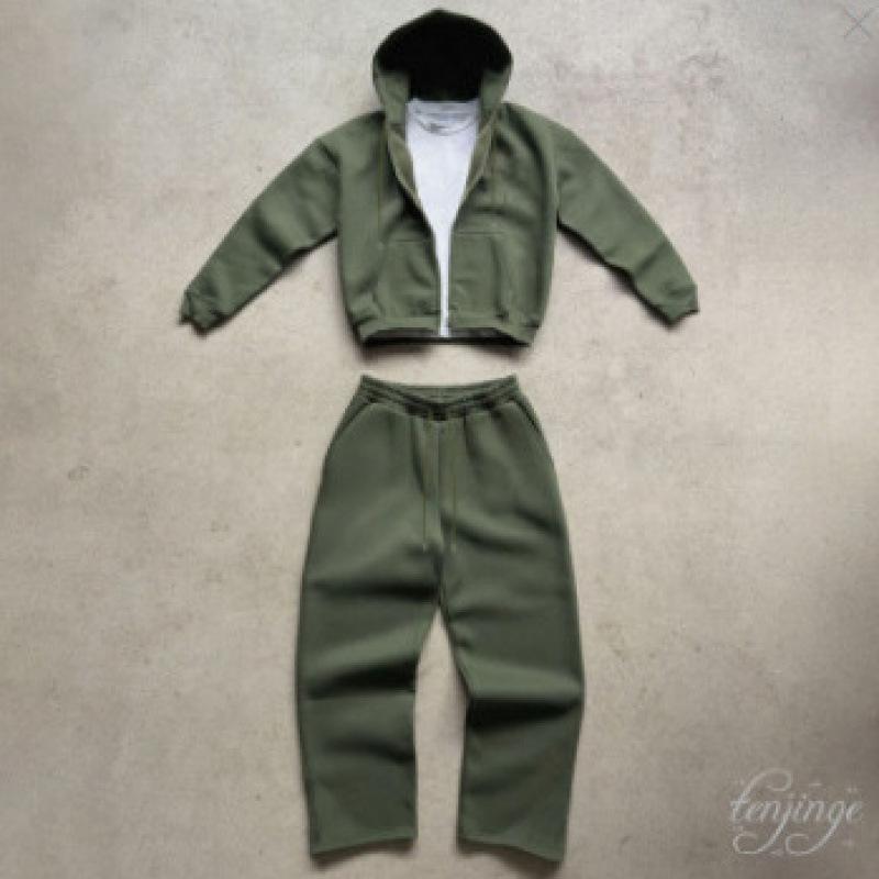 Trendy Cross-Border Zipper Hoodie Jacket with Versatile Long Pants