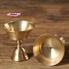 M-1PC Retro Brass Candle Holders Copper Butter Lamp Holder Long Lamp Candlestick Put Candle Copper Cup Home Wedding Decor