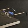 Anti Blue Light Folding Presbyopic Glasses   Metal Frame Portable Reading Eyeglasse  Luxury Brand Eyewear with Box