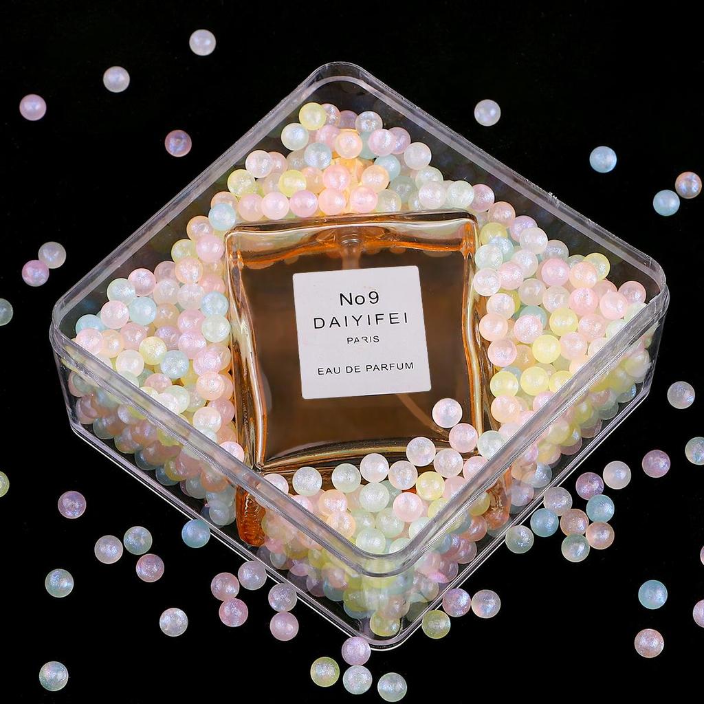 6/8mm 20g/Beutel Acryl Meerjungfrau Tränenperlen ohne Loch Runde Perlen für Schmuckherstellung DIY Charm Dekoration