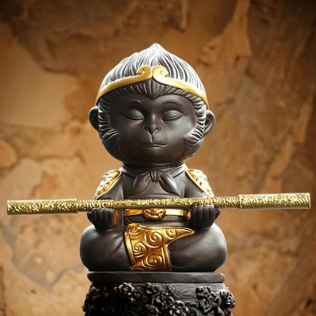 Figurine, Miniature Statue, Tea Pet Sculpture, Ornament, Sculpture for Room