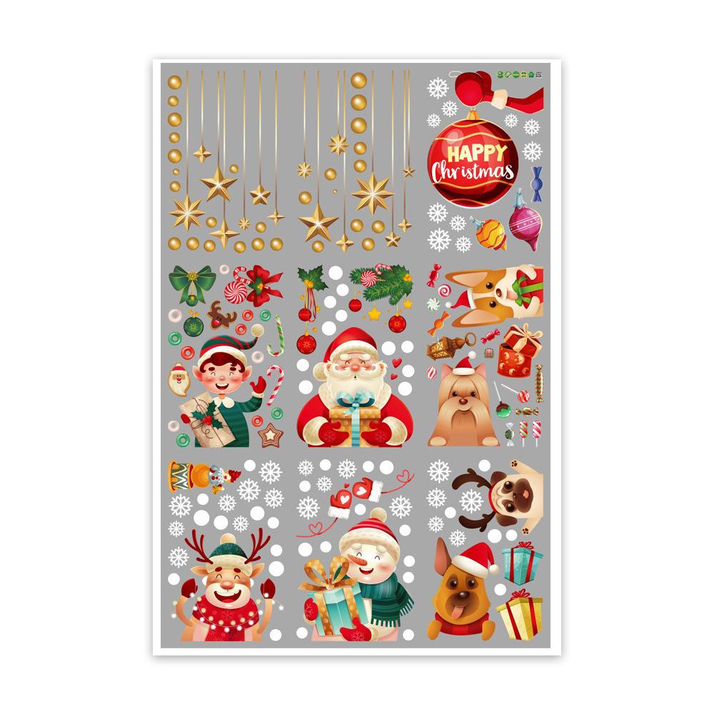 

Christmas Static Stickers for Holiday Storefront Glass Scene Decoration and Embellishment Stickers