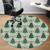 1pc Christmas Wrapping Office Round Rug, Non-slip, Soft and Durable Office Rug for Interior Decoration, Perfect for Office, Beautiful Decoration Yy260