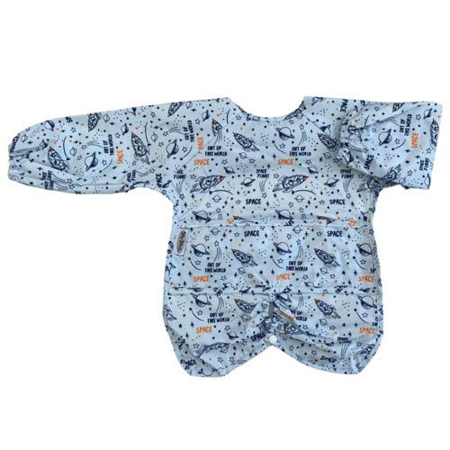 Silly Billyz Silly Billyz Nylon Highchair Hugger L/S Bib (Space)
