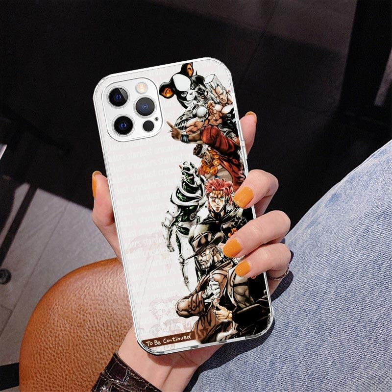 JoJo's Bizarre Adventure Stardust Crusaders Phone Case For iPhone 17 Air 16 Pro Max 16E 15 + 14 Plus 11 12 13 Mini 7 8 SE Gift P