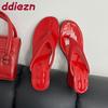 Mode Mode Runde Zehen Damen Keilabsatz Hausschuhe Flip-Flops Damen Pantoletten Sandalen Sommer Strand Damen Absatz Keilabsatz Hausschuhe Schuhe Pumps