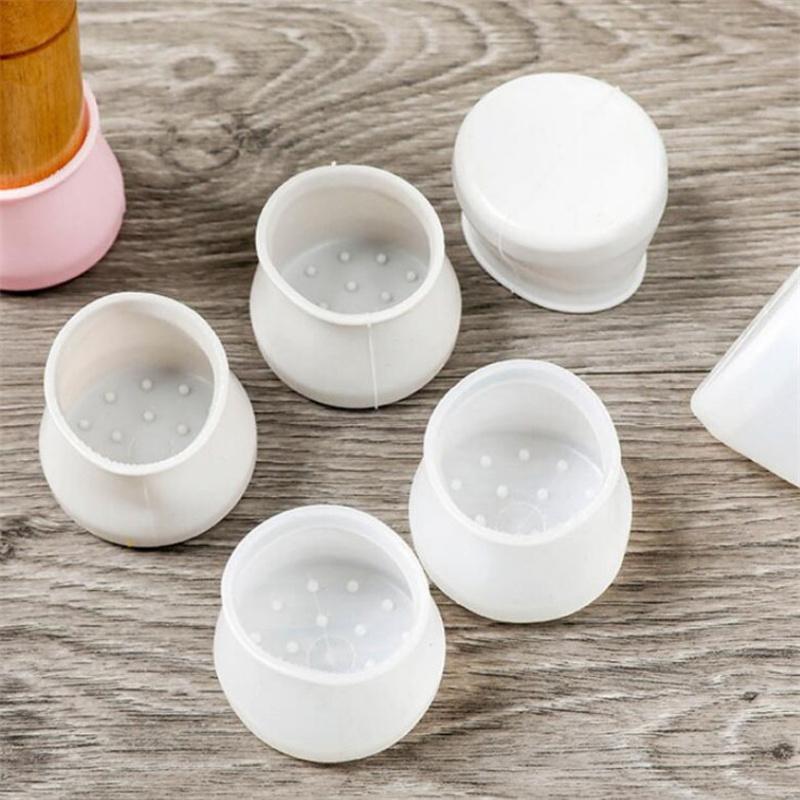 4PCS Home Furniture Leg Protectors Table Leg Pads Table Leg Protectors Chair Protective Pads Silent Chair Leg Pads Soft Silicone Material