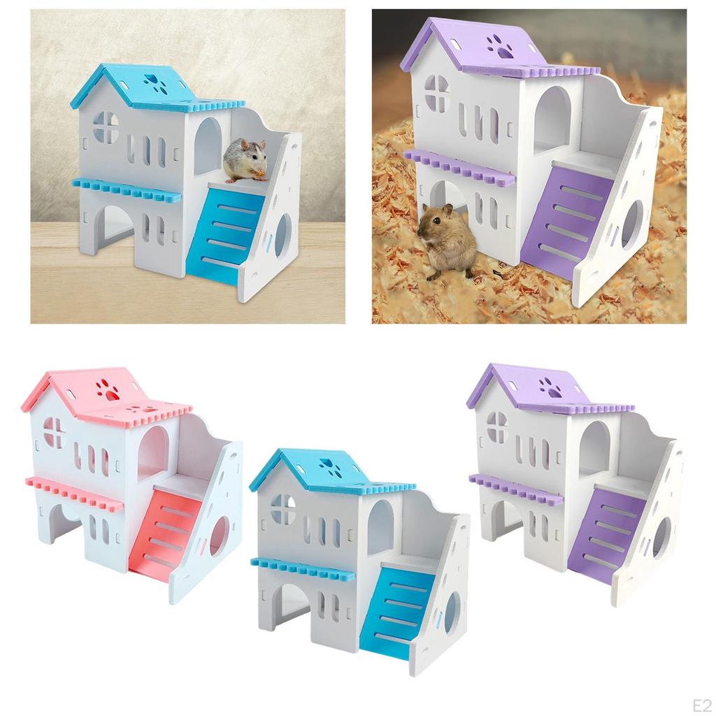 Deluxe Hamster Villa Hideaway with Climbing Structure