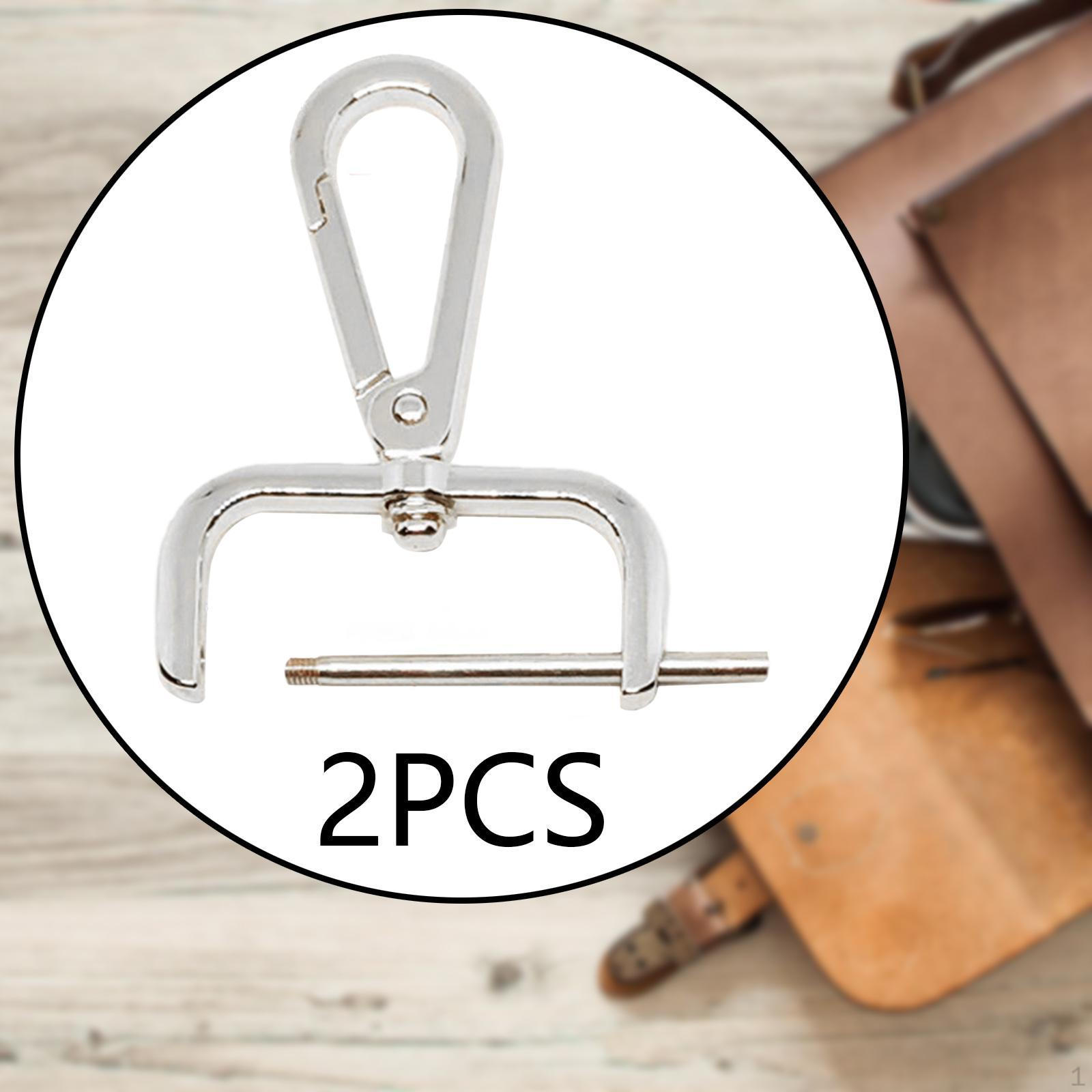 

2 шт. карабин поворотный застежка пряжка рюкзак съемная модный DIY портативный сумка изготовление лобстер Silver White