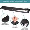 Black Dust Cover for 88-Key Electric Piano, 61-Key Electronic Keyboard, and Children's Keyboard