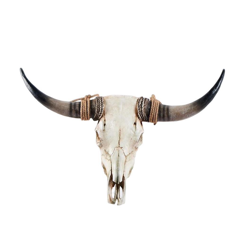 Animal Head Wall Art: Faux Cow Sculpture for Living Room