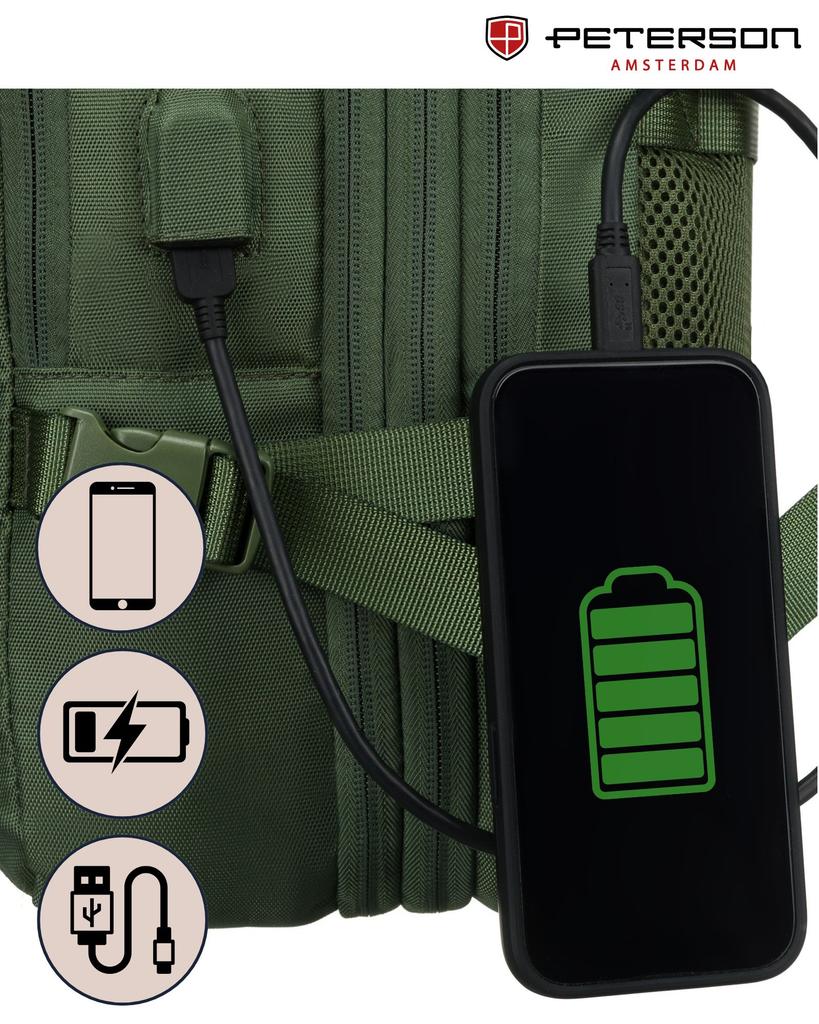 PTN 24421-5111 Green Travel Backpack
