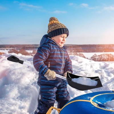 Kids Shovel Adjustable Winter Shovel With D-Grip Handle Multifunctional Sleigh Shovel Kids Digging Snow Shovel For Car Driveway