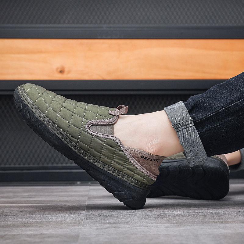 Winter Herren Freizeitschuhe Slipper Lazay Schuhe Outdoor Weichsohlige Bequeme Rutschfeste Low-Top Loafer Schuhe Herren 2 Tragemöglichkeiten