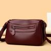 Bag 205 New Fashion Middle-aged and Elderly Casual Soft Leather Large Capacity Crossbody Commuter Bag Versatile One-shoulder Mom Bag