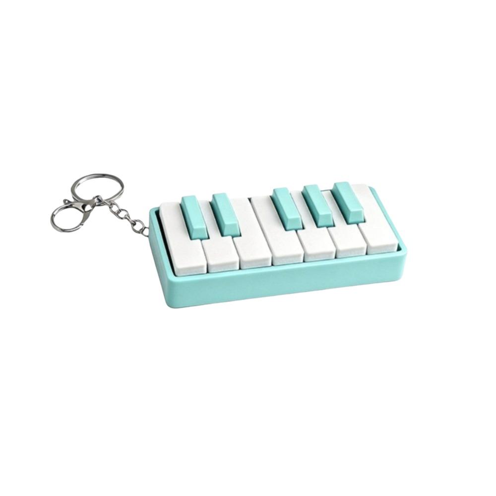 Mechanical Touch Piano Key Keychain Portable Size 3D Printed Piano Toy  Daily Bag Decoration