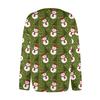 Women's Casual Long Sleeve Woolen Christmas Knitted Cardigan Button Down Jacket