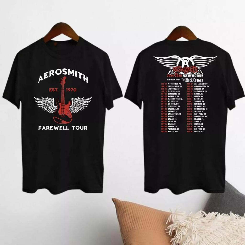 Aerosmith Tour 2024-2025 T-shirt Aerosmith Peace Out Farewell Tour Shirt Aeros
