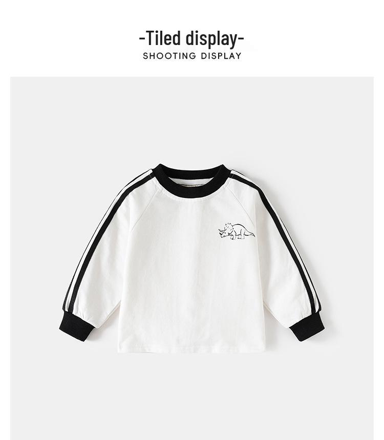 Boys' Dinosaur Long Sleeve T-Shirt - Soft, Casual Spring/Autumn Top