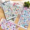 3D Crystal Relief Chubby Family Stickers Cute Animal Puffy Decals for Toddler Reward Scrapbooking Album Phone Decor