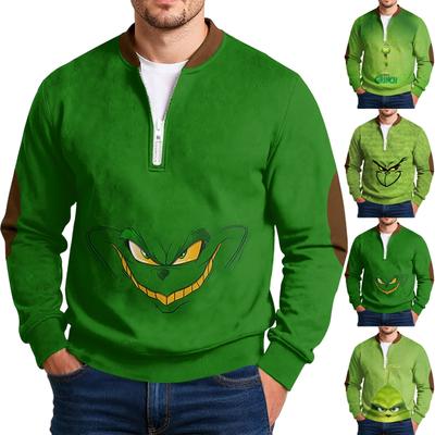Men'S Outdoor Zipper Long Sleeved Sportswear Casual Sweatshirt