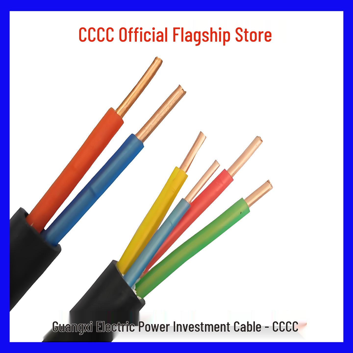 

National Standard Pure Copper WDZN-YJY LSZH Flame Retardant Fire-Resistant Cable, 2/3/5-Core, 1.5/2.5 mm² 2-Core 2.5mm²