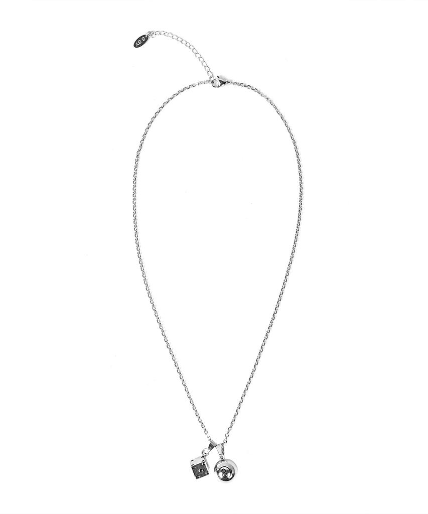 Ssy 3-Way 8-Ball & Dice Necklace