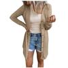 Damen-Cardigan, einfarbig, langärmelig, einreihig, Oberteil, leichte Jacke