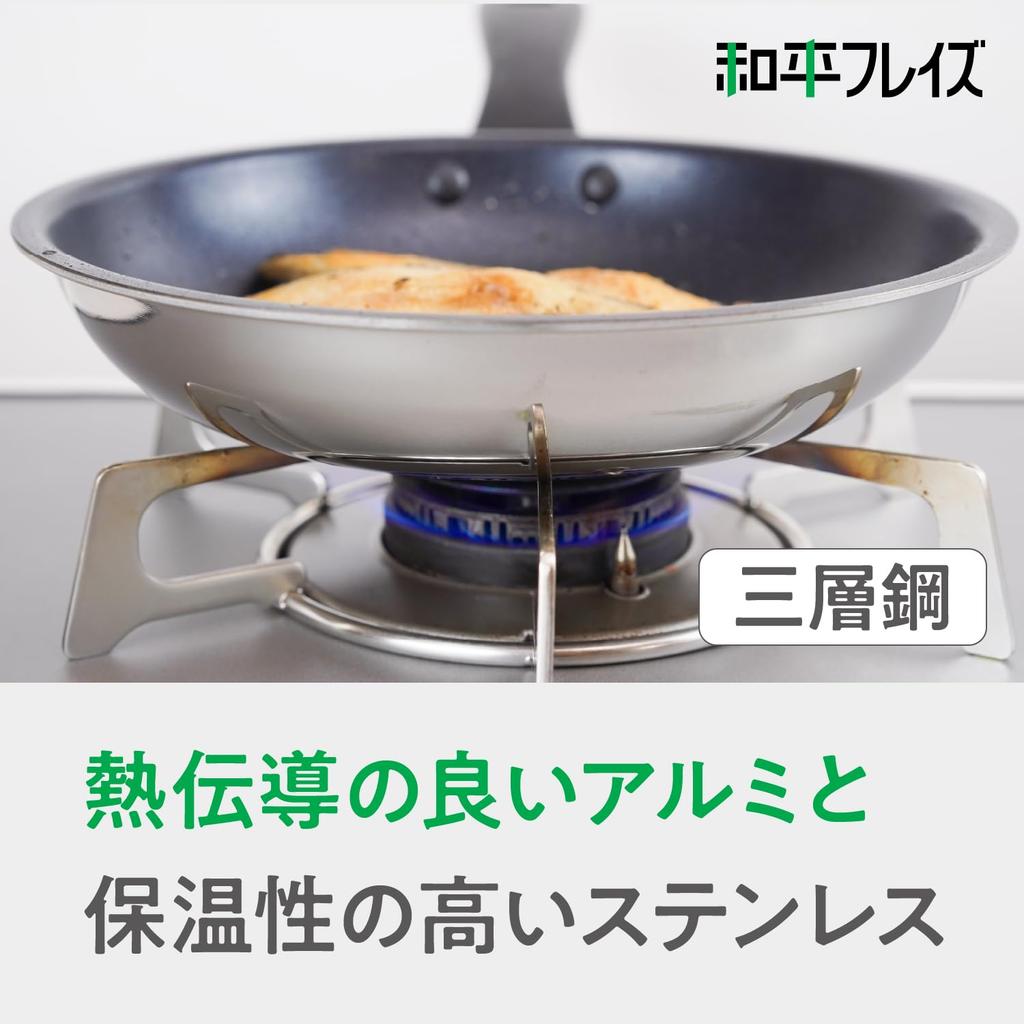 Wahei freiz Miramite RB-2902 Frying Pan, 28cm, Induction Compatible, Gas Compatible, PFOA-Free, Fluoroplastic Coating